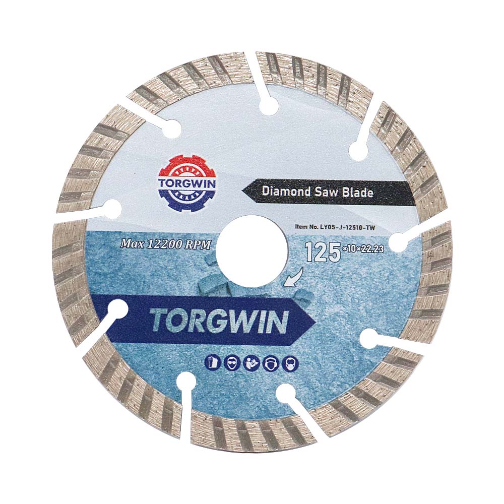 화강암 절단을위한 125mm 세그먼트 다이아몬드 톱날