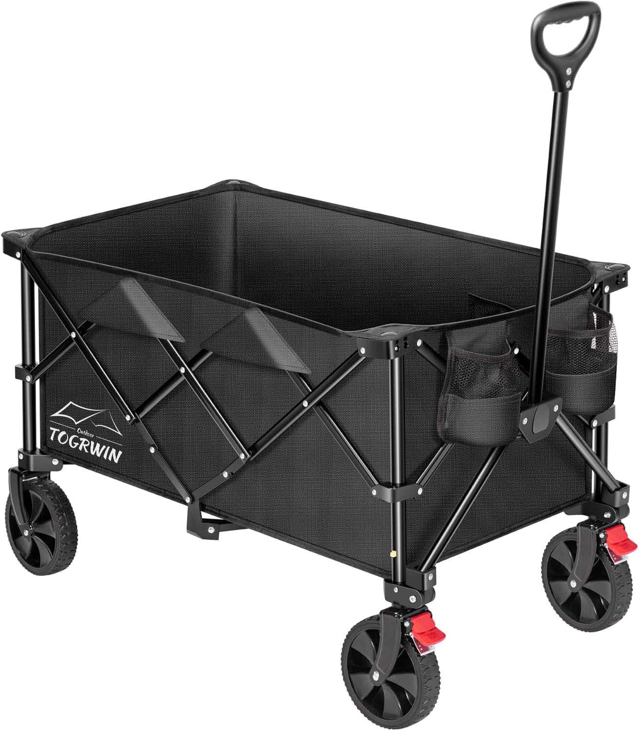 Torgwin 200L 접기 수레 300lbs 헤비 듀티 폴딩 유틸리티 가든 카트