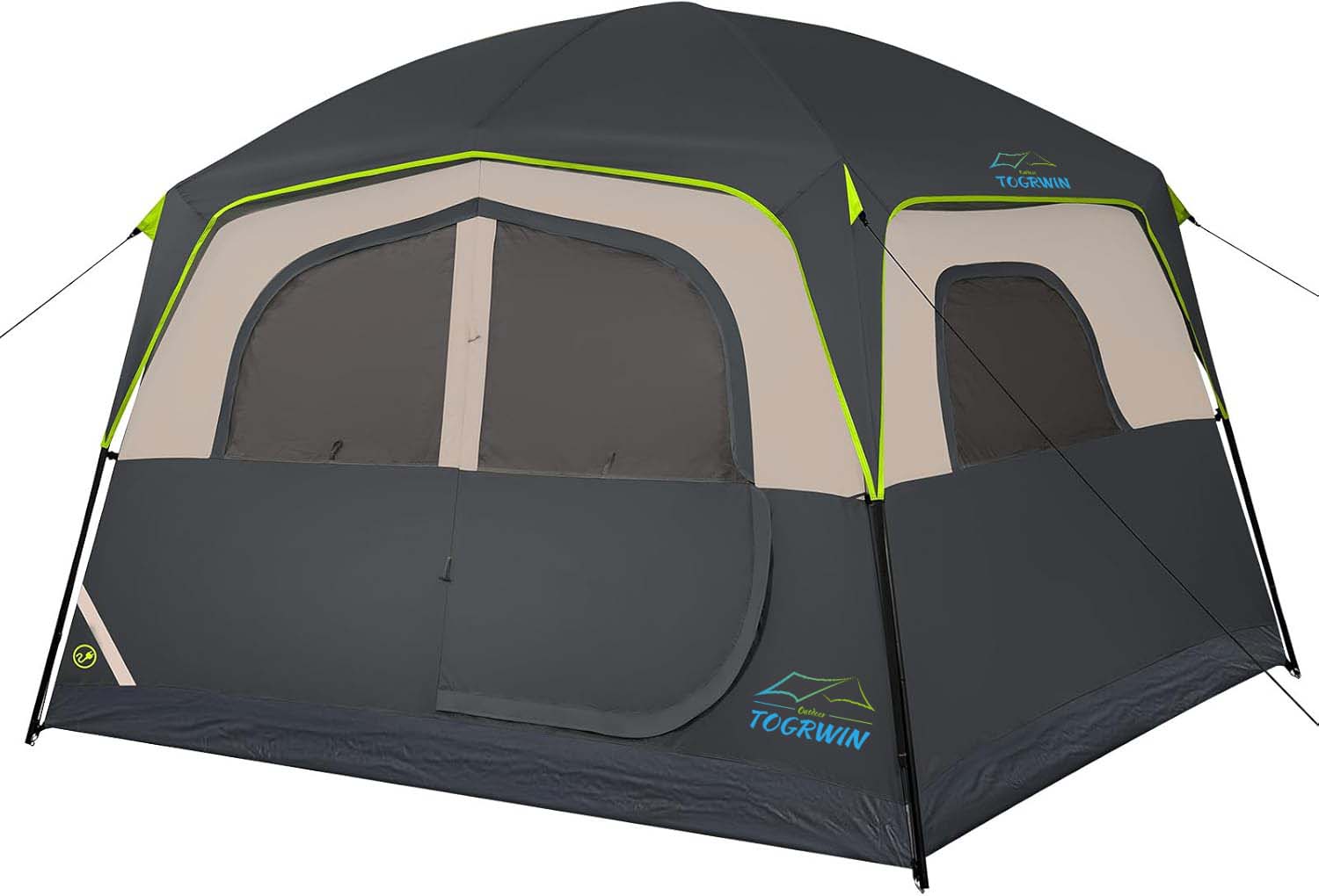Torgwin Travel Tent 캠핑을위한 6 인용 텐트